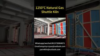 陶磁器製品用1250℃シャトルキルン #kilnmanufacturer #brickfactory #shuttlekiln #gaskiln