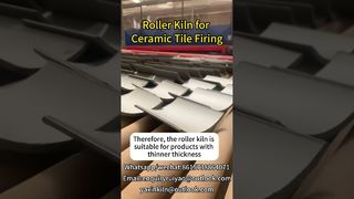 セラミックタイル焼成用ローラーキルン #kilnmanufacturer #brickfactory #ceramictiles #rollerkiln